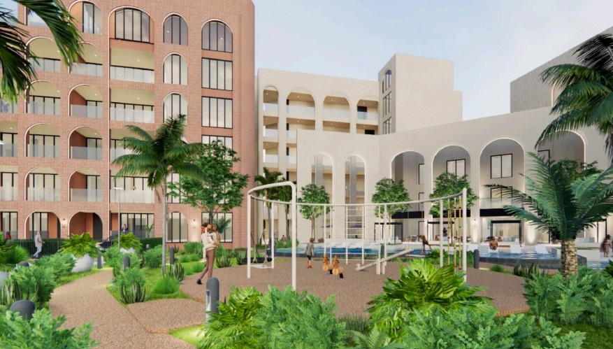 sketsa taman sekolah