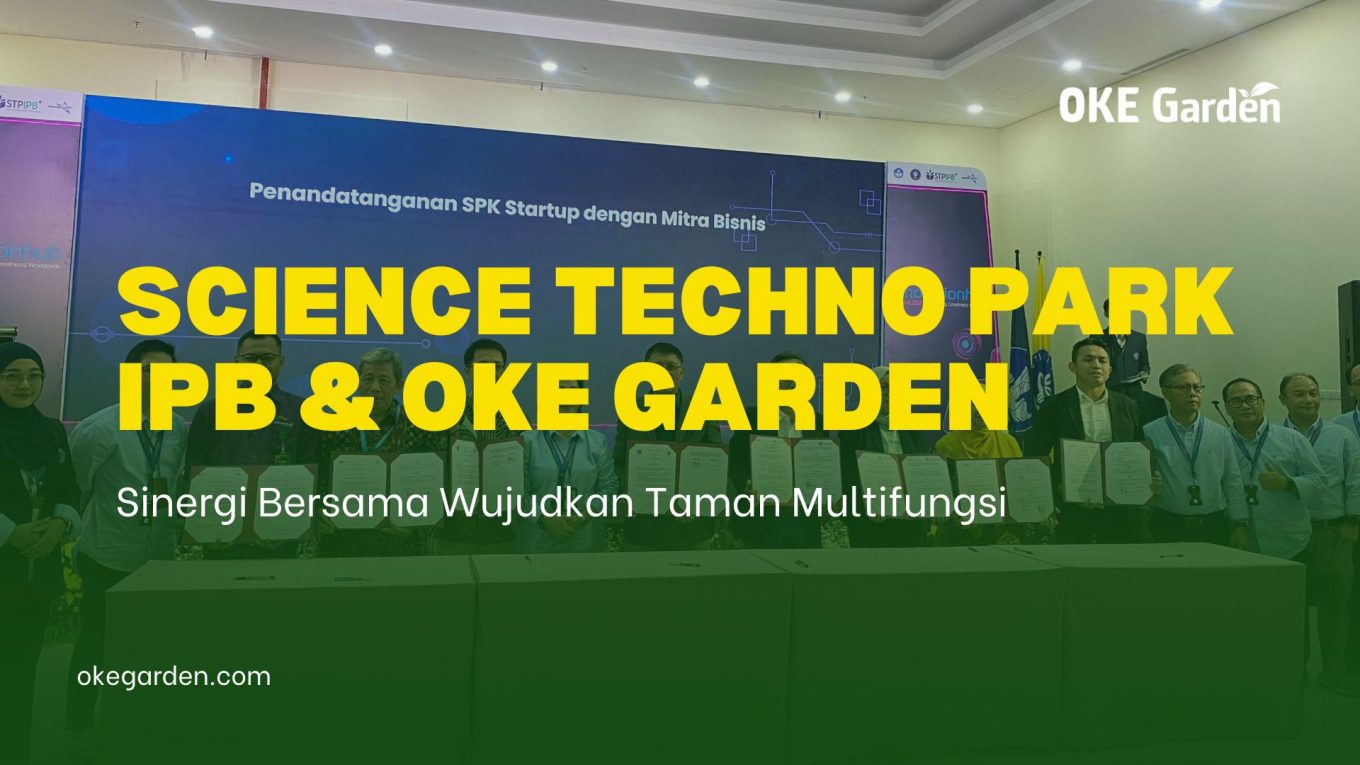 Science Techno Park (STP) IPB bekerjasama dengan Oke Garden dalam mewujudkan taman multifungsi yang berkelanjutan.